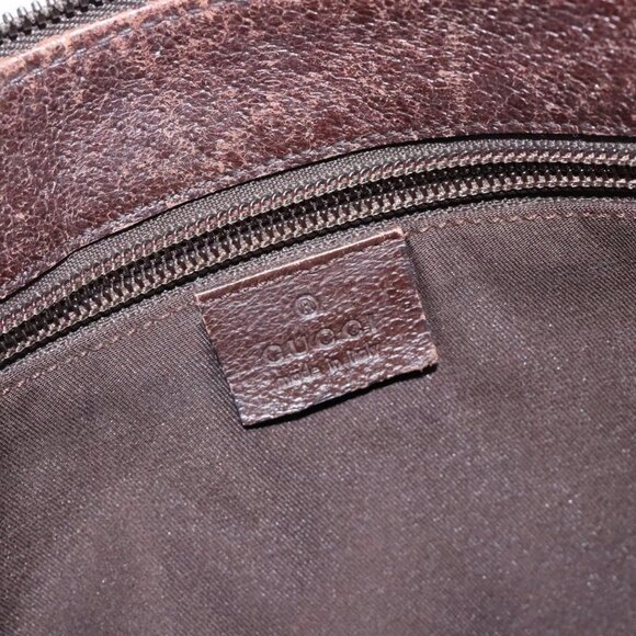 GUCCI GG Canvas Shoulder Bag Beige Silver 114273 Auth gh243 - Picture 10 of 16
